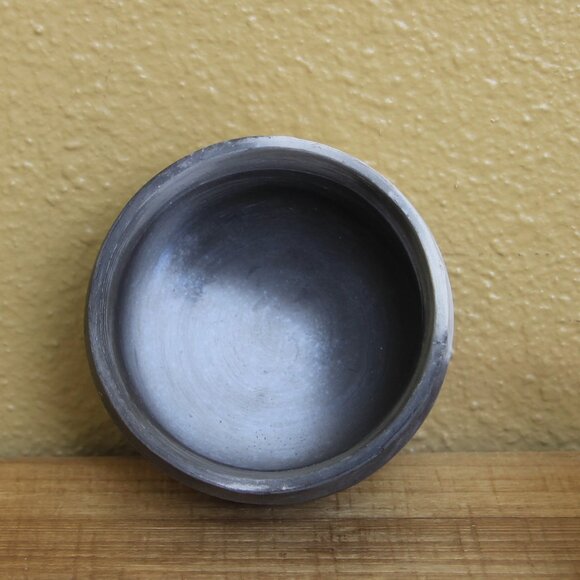 Pit Fired Small Lidded Pottery Piece w/ Driftwood and Cord Handle - Picture 8 of 14